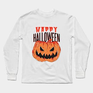 Happy Halloween Pumpkin Long Sleeve T-Shirt